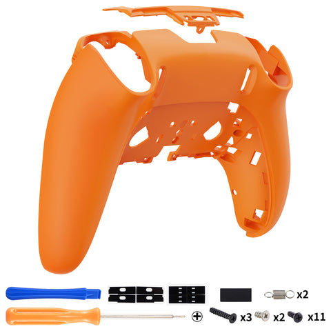 eXtremeRate Orange Custom Back Housing Bottom Shell Compatible with ps5 Edge Controller, DIY Replacement Back Shell Cover Compatible with ps5 Edge Controller - DQZEGP002