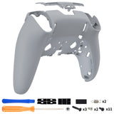 eXtremeRate New Hope Gray Custom Back Housing Bottom Shell Compatible with ps5 Edge Controller, DIY Replacement Back Shell Cover Compatible with ps5 Edge Controller - DQZEGP005