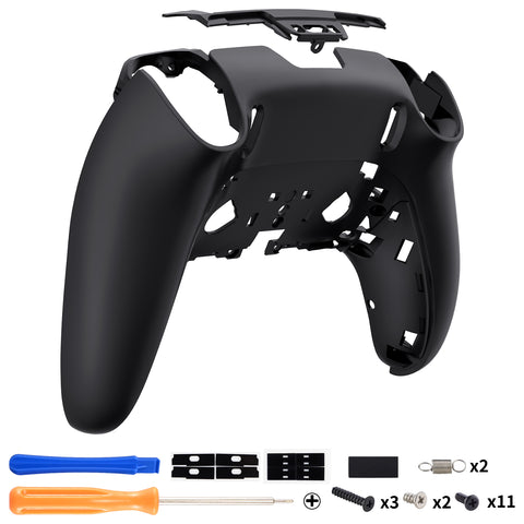 eXtremeRate Black Custom Back Housing Bottom Shell Compatible with ps5 Edge Controller, DIY Replacement Back Shell Cover Compatible with ps5 Edge Controller - DQZEGP006