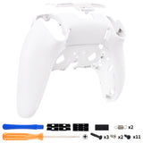 eXtremeRate White Custom Back Housing Bottom Shell Compatible with ps5 Edge Controller, DIY Replacement Back Shell Cover Compatible with ps5 Edge Controller - DQZEGP007