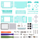 eXtremeRate Emerald Green Replacement Full Housing Shell for Nintendo DS Lite, Custom Handheld Console Case Cover with Buttons, Screen Lens for Nintendo DS Lite NDSL - Console NOT Included - DSLM5003