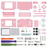 eXtremeRate Cherry Pink Replacement Full Housing Shell for Nintendo DS Lite, Custom Handheld Console Case Cover with Buttons, Screen Lens for Nintendo DS Lite NDSL - Console NOT Included - DSLM5007