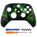 eXtremeRate Dark Carnival Replacement Part Faceplate, Soft Touch Grip Housing Shell Case for Xbox Series S & Xbox Series X Controller Accessories - Controller NOT Included - FX3T1100