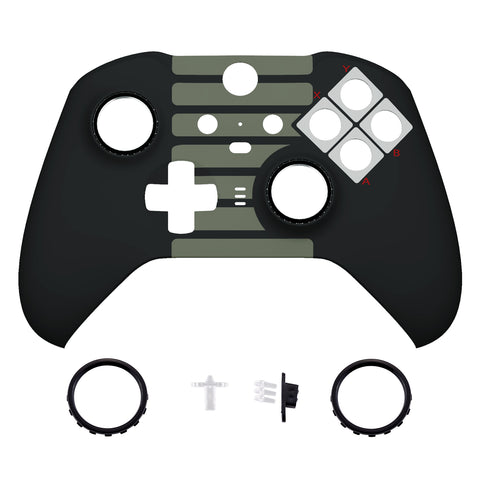 eXtremeRate Replacement Front Housing Shell Case for Xbox One Elite Series 2 & Elite 2 Core Controller (Model 1797) - Classic NES Style - ELT137