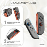 PlayVital Clear Series Protective Case for Nintendo Switch 2, Anti-Scratches Hard Shell Dockable Grip Cover with Extra Foldable Stand & Thumb Grips for Nintendo Switch 2 - Transparent - EXVNTM001
