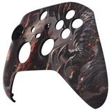 eXtremeRate Cyclops Dragon Replacement Part Faceplate, Soft Touch Grip Housing Shell Case for Xbox Series S & Xbox Series X Controller Accessories - Controller NOT Included - FX3T183