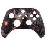 eXtremeRate Cyclops Dragon Replacement Part Faceplate, Soft Touch Grip Housing Shell Case for Xbox Series S & Xbox Series X Controller Accessories - Controller NOT Included - FX3T183