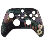 eXtremeRate Mysterious Garden Replacement Part Faceplate, Soft Touch Grip Housing Shell Case for Xbox Series S & Xbox Series X Controller Accessories - Controller NOT Included - FX3T184