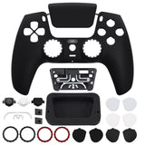 eXtremeRate LUNA Redesigned Front Shell with Touchpad for PS5 Controller BDM-010/020/030/040/050 - Black - GHPFP001