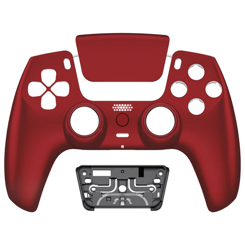 eXtremeRate LUNA Redesigned Front Shell with Touchpad for PS5 Controller BDM-010/020/030/040/050 - Scarlet Red - GHPFP002