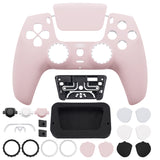 eXtremeRate LUNA Redesigned Front Shell with Touchpad for PS5 Controller BDM-010/020/030/040/050 - Cherry Blossoms Pink - GHPFP004