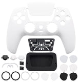 eXtremeRate LUNA Redesigned Front Shell with Touchpad for PS5 Controller BDM-010/020/030/040/050 - White - GHPFP006