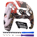 eXtremeRate LUNA Redesigned Front Shell with Touchpad for PS5 Controller BDM-010/020/030/040/050/060 - Tiger & Crane - GHPFR006G4