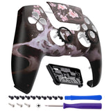 eXtremeRate LUNA Redesigned Front Shell with Touchpad for PS5 Controller BDM-010/020/030/040/050/060 - Blossom In The Darkness - GHPFR010