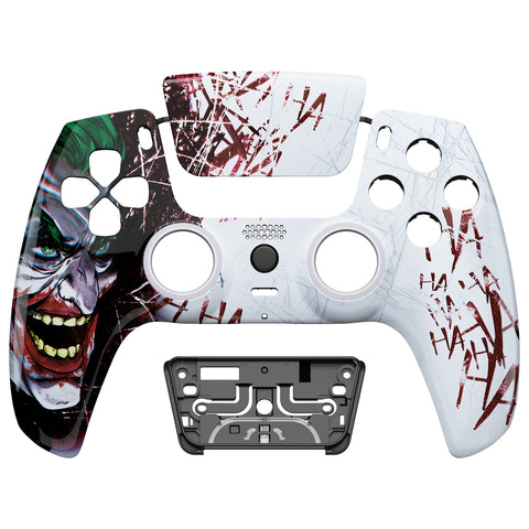eXtremeRate LUNA Redesigned Front Shell with Touchpad for PS5 Controller BDM-010/020/030/040/050/060 - Clown HAHAHA - GHPFT001G4