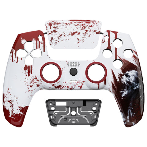 eXtremeRate LUNA Redesigned Front Shell with Touchpad for PS5 Controller BDM-010/020/030/040/050/060 - Blood Zombie - GHPFT002G4
