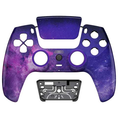 eXtremeRate LUNA Redesigned Front Shell with Touchpad for PS5 Controller BDM-010/020/030/040/050 - Nebula Galaxy - GHPFT005