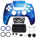 eXtremeRate LUNA Redesigned Front Shell with Touchpad for PS5 Controller BDM-010/020/030/040/050 - Blue Nebula - GHPFT010