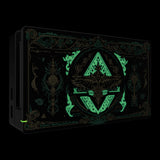 Custom Faceplate for Nintendo Switch Dock - Glow in Dark - Totem of Kingdom Black - FDT109