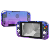 eXtremeRate Gradient Translucent Bluebell DIY Replacement Shell for Nintendo Switch Lite, NSL Handheld Controller Housing with Screen Protector, Custom Case Cover for Nintendo Switch Lite - DLP317