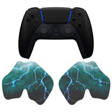 PlayVital Green Storm Thunder Anti-Skid Sweat-Absorbent Controller Grip for PS5 Controller - PFPJ128