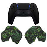 PlayVital Green Weeds Anti-Skid Sweat-Absorbent Controller Grip for PS5 Controller - PFPJ135