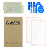 eXtremeRate 2 Pack Cherry Blossoms Pink Border Transparent HD Saver Protector Film, Tempered Glass Screen Protector for Nintendo Switch Lite [Anti-Scratch, Anti-Fingerprint, Shatterproof, Bubble-Free] - HL706