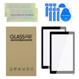 eXtremeRate 2 Pack Black Border Transparent HD Saver Protector Film, Tempered Glass Screen Protector for Nintendo Switch Lite [Anti-Scratch, Anti-Fingerprint, Shatterproof, Bubble-Free] - HL7HL709