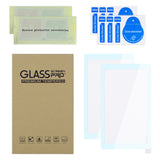 eXtremeRate 2 Pack Sky Blue Border Transparent HD Saver Protector Film, Tempered Glass Screen Protector for Nintendo Switch Lite [Anti-Scratch, Anti-Fingerprint, Shatterproof, Bubble-Free] - HL742