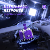 eXtremeRate eXhall Digital Calibrable Hall Effect Thumbstick Kit with Calibrate FPC Board for PS5 Controller - Purple 120gf - HMRPF002