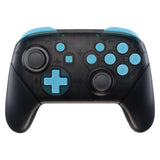 eXtremeRate DIY Replacement Full Set Buttons for Nintendo Switch Pro Controller - Heaven Blue - KRP308