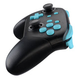 eXtremeRate DIY Replacement Full Set Buttons for Nintendo Switch Pro Controller - Heaven Blue - KRP308