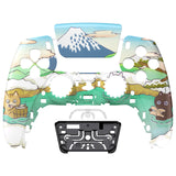 eXtremeRate Hot Spring Kitties Front Housing Shell Compatible with ps5 Controller BDM-010/020/030/040/050, DIY Replacement Shell Custom Touch Pad Cover Compatible with ps5 Controller - ZPFR007G3