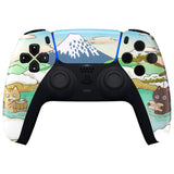 eXtremeRate Hot Spring Kitties Front Housing Shell Compatible with ps5 Controller BDM-010/020/030/040/050, DIY Replacement Shell Custom Touch Pad Cover Compatible with ps5 Controller - ZPFR007G3