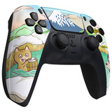 eXtremeRate Hot Spring Kitties Front Housing Shell Compatible with ps5 Controller BDM-010/020/030/040/050, DIY Replacement Shell Custom Touch Pad Cover Compatible with ps5 Controller - ZPFR007G3