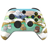 eXtremeRate Hot Spring Kitties Replacement Part Faceplate, Soft Touch Grip Housing Shell Case for Xbox Series S & Xbox Series X Controller Accessories - Controller NOT Included - FX3R007