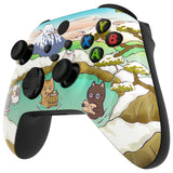 eXtremeRate Hot Spring Kitties Replacement Part Faceplate, Soft Touch Grip Housing Shell Case for Xbox Series S & Xbox Series X Controller Accessories - Controller NOT Included - FX3R007