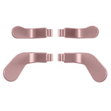 eXtremeRate 4 pcs Metallic Rose Gold Replacement Stainless Steel Paddles for Xbox One Elite Controller Seies 2 - IL317