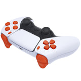 eXtremeRate Replacement D-pad R1 L1 R2 L2 Triggers Share Options Face Buttons, Orange Full Set Buttons Compatible with ps5 Controller BDM-030/040 - Controller NOT Included - JPF1004G3