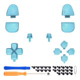 eXtremeRate Replacement Full Set Buttons for PS5 Controller BDM-030/040/050/060 - Heaven Blue - JPF1011G3