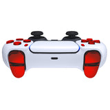 eXtremeRate Replacement D-pad R1 L1 R2 L2 Triggers Share Options Face Buttons, Chrome Red Full Set Buttons Compatible with ps5 Controller BDM-030/040/050 - Controller NOT Included - JPF2003G3