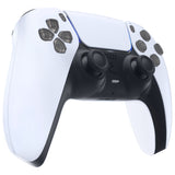 eXtremeRate Replacement D-pad R1 L1 R2 L2 Triggers Share Options Face Buttons, Clear Black Full Set Buttons Compatible with ps5 Controller BDM-010 & BDM-020 - JPF3023G2
