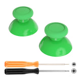 eXtremeRate Green Replacement 3D Joystick Thumbsticks, Analog Thumb Sticks with Phillips Screwdriver for Nintendo Switch Pro Controller - KRM516