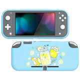 PlayVital Lemonade Kitty Custom Protective Case for NS Switch Lite, Soft TPU Slim Case Cover for NS Switch Lite - LTU6022