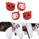 PlayVital Little Devils Cute Thumb Grip Caps for PS5/4 Controller, Silicone Analog Stick Caps Cover for Xbox Series X/S, Thumbstick Caps for Switch Pro Controller - PJM3032