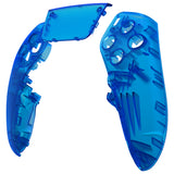 eXtremeRate Clear Blue Left Right Front Housing Shell with Touchpad Compatible with ps5 Edge Controller, DIY Replacement Faceplate Shell Custom Touch Pad Cover Compatible with ps5 Edge Controller - MLREGM004