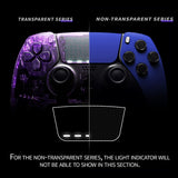 eXtremeRate Blue Left Right Front Housing Shell with Touchpad Compatible with ps5 Edge Controller, DIY Replacement Faceplate Shell Custom Touch Pad Cover Compatible with ps5 Edge Controller - MLREGP003