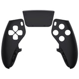 eXtremeRate Black Left Right Front Housing Shell with Touchpad Compatible with ps5 Edge Controller, DIY Replacement Faceplate Shell Custom Touch Pad Cover Compatible with ps5 Edge Controller - MLREGP006