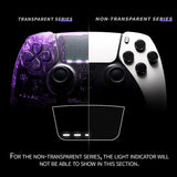 eXtremeRate White Left Right Front Housing Shell with Touchpad Compatible with ps5 Edge Controller, DIY Replacement Faceplate Shell Custom Touch Pad Cover Compatible with ps5 Edge Controller - MLREGP007