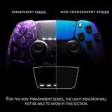 eXtremeRate Chameleon Purple Blue Left Right Front Housing Shell with Touchpad Compatible with ps5 Edge Controller, DIY Replacement Faceplate Shell Custom Touch Pad Cover Compatible with ps5 Edge Controller - MLREGP008